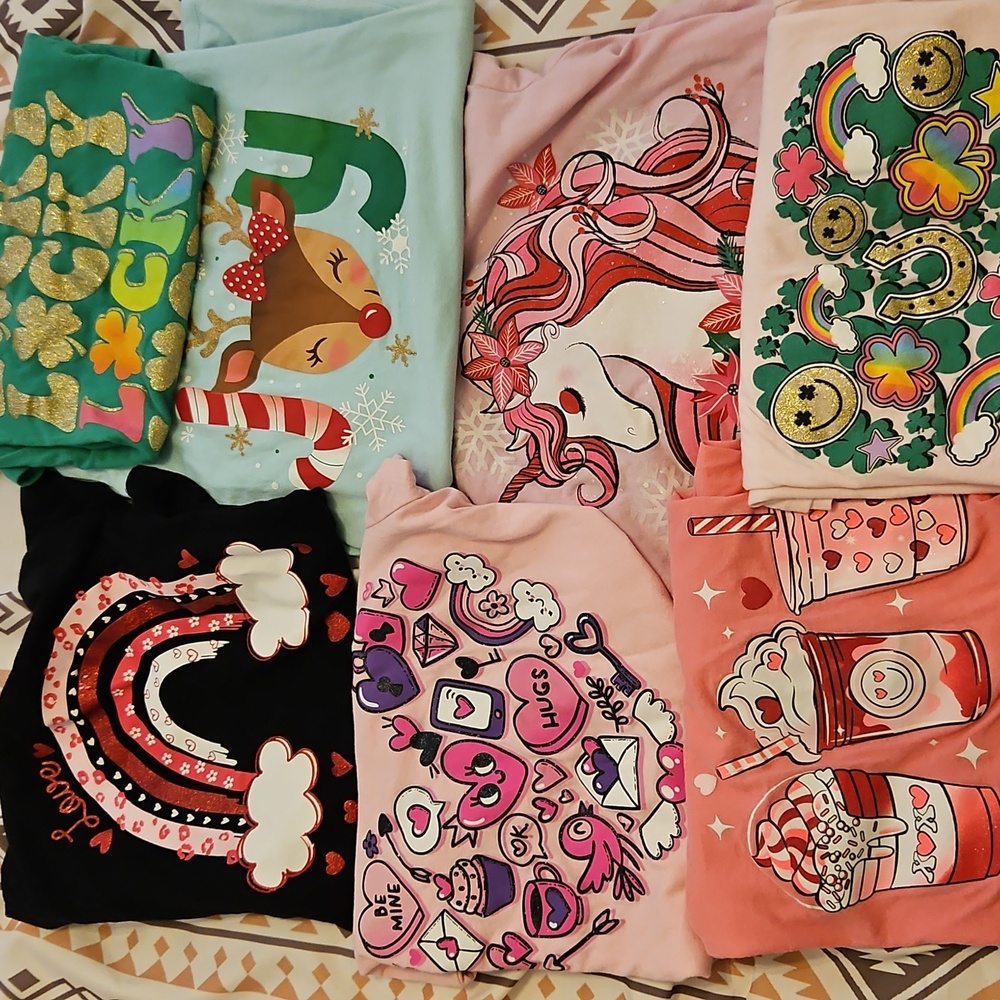 The Children's Place Graphic Tees Set - Holiday Variety